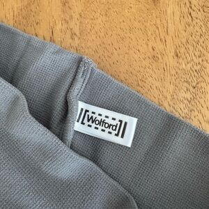 Wolford Gray Opaque Footless Tights